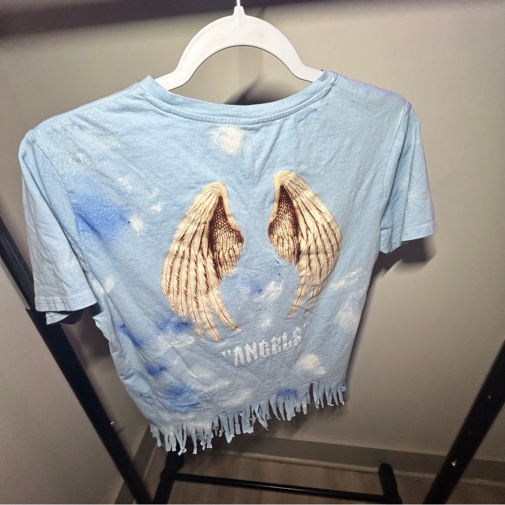 Blue Angel Wings Kids T-Shirt
